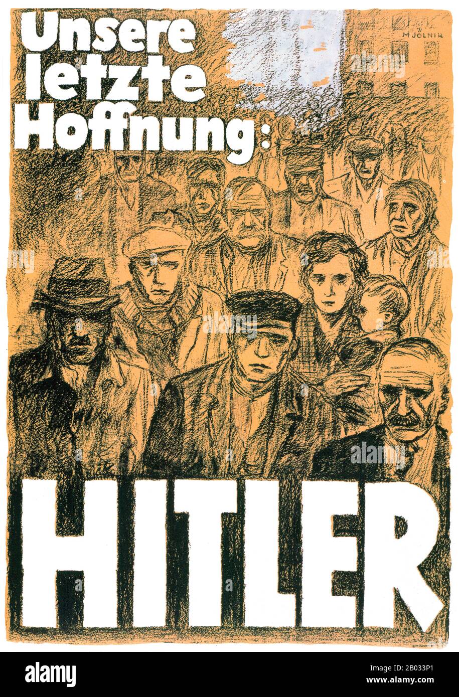 Propaganda was used by the Nazi Party in the years leading up to and during Adolf Hitler's leadership of Germany (1933–1945). National Socialist propaganda provided a crucial instrument for acquiring and maintaining power, and for the implementation of their policies, including the pursuit of total war and the extermination of millions of people in the Holocaust.  The pervasive use of propaganda by the Nazis is largely responsible for the word 'propaganda' itself acquiring its present negative connotations. Stock Photo