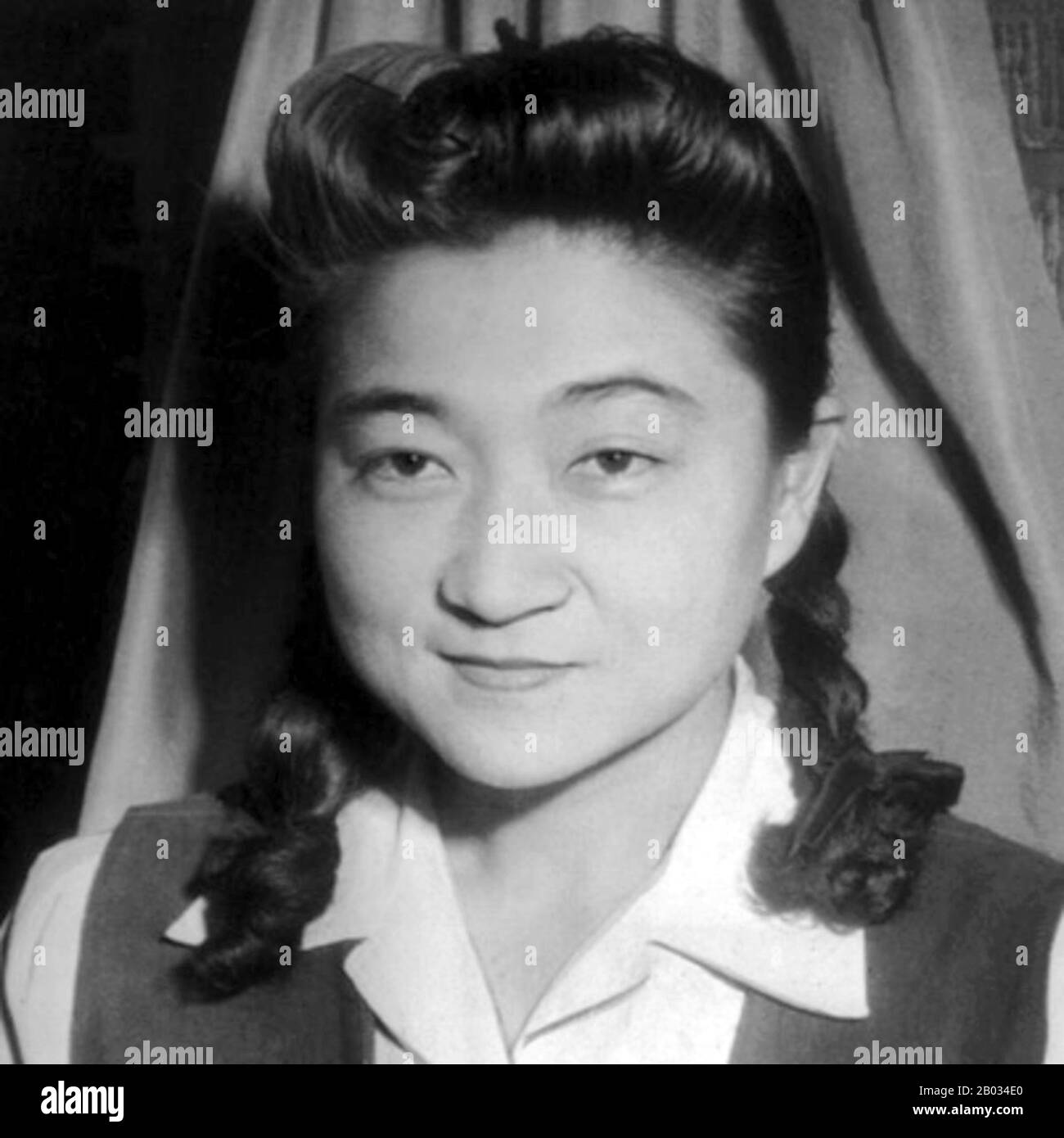 Iva Ikuko Toguri D'Aquino (July 4, 1916 – September 26, 2006) was an American who participated in English-language propaganda broadcast transmitted by Radio Tokyo to Allied soldiers in the South Pacific during World War II.  After the Japanese defeat, Toguri was charged by the United States Attorney's Office with treason. Her 1949 trial resulted in a conviction, for which she spent more than six years of a ten-year sentence in prison.   Toguri received a pardon in 1977 from U.S. President Gerald Ford. Stock Photo