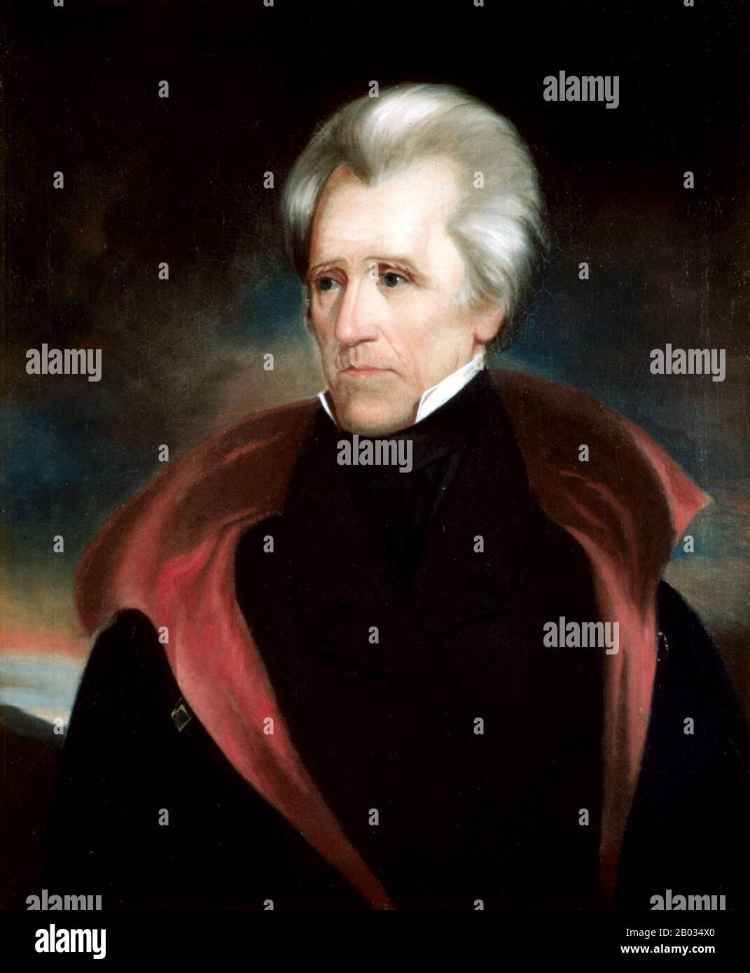 Andrew Jackson (March 15, 1767 – June 8, 1845) was an American statesman who served as the seventh President of the United States from 1829 to 1837. Stock Photo