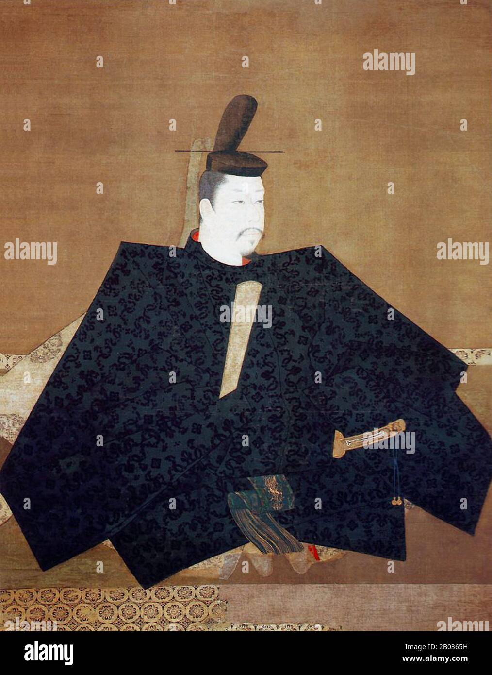 Minamoto no Yoritomo (May 9, 1147 – February 9, 1199) was the founder and the first shogun of the Kamakura Shogunate of Japan. He ruled from 1192 until 1199. Stock Photo