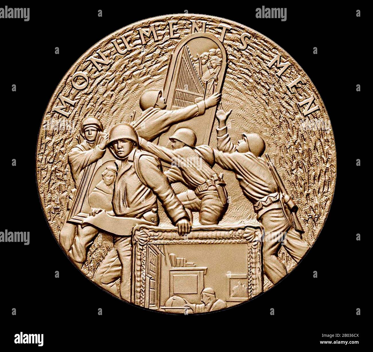 'Nazi plunder' refers to art theft and other items stolen as a result of the organized looting of European countries during the time of the Third Reich by agents acting on behalf of the ruling Nazi Party of Germany. Plundering occurred from 1933 until the end of World War II, although most plunder was acquired during the war. In addition to gold, silver and currency, cultural items of great significance were stolen, including paintings, ceramics, books, and religious treasures.  Although most of these items were recovered by agents of the Monuments, Fine Arts, and Archives program (MFAA), affe Stock Photo