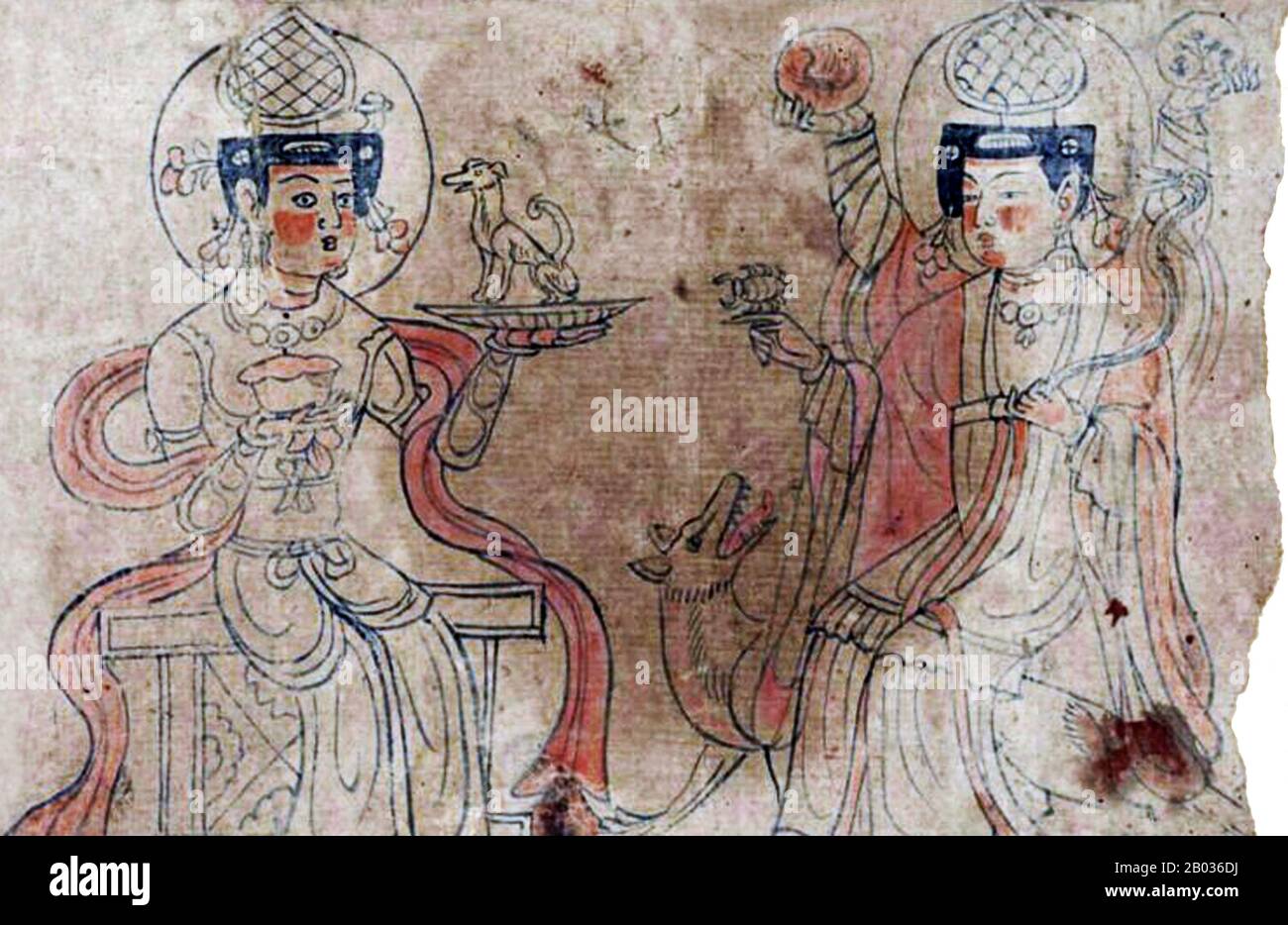 Manichaeism was the most important Gnostic religion. Central in the Manichaean teaching was dualism, that the world itself, and all creatures, were part of a battle between the good, represented by God, and the bad, the darkness, represented by a power driven by envy and lust.  Manichaeism spread over most of the known world of the 1st millennium CE, from Spain to China. But the religion disappeared from the West in 10th century, and from China in the 14th century. Today it is extinct. Stock Photo