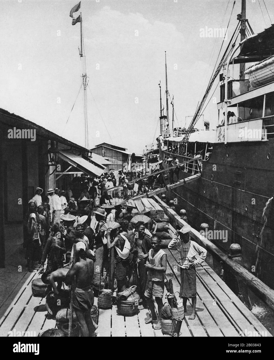 Waves of Chinese emigration have happened throughout history. The mass emigration known as the Chinese diaspora, which occurred from the 19th century to 1949, was mainly caused by wars and starvation in mainland China, invasion from various foreign countries, as well as the problems resulting from political corruption.  Most immigrants were illiterate peasants and manual labourers, called 'coolies', who emigrated to work in places such as the Americas, Australia, South Africa, and Southeast Asia. Stock Photo