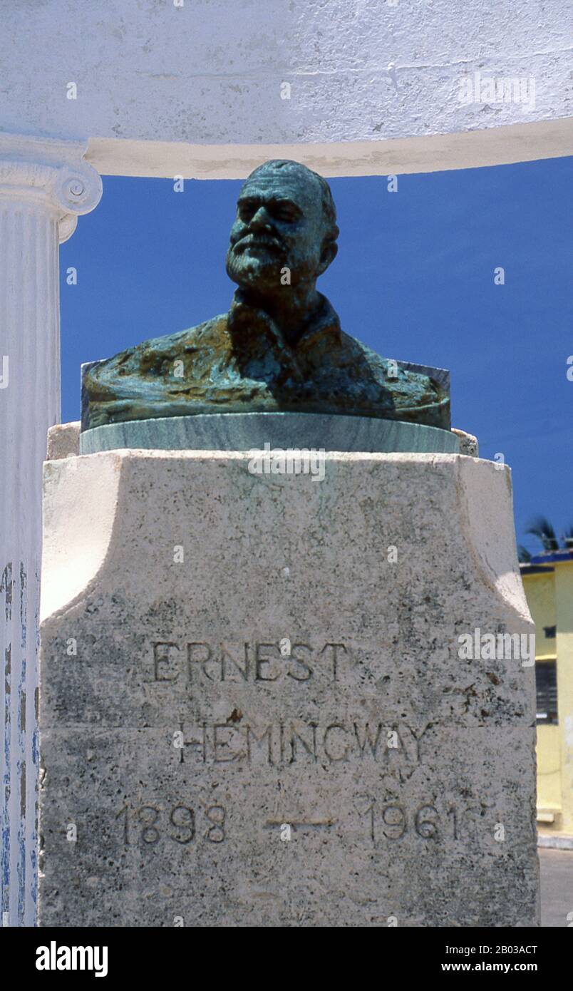 Ernest Miller Hemingway (July 21, 1899 – July 2, 1961) was an American author and journalist. His economical and understated style had a strong influence on 20th-century fiction, while his life of adventure and his public image influenced later generations. Hemingway produced most of his work between the mid-1920s and the mid-1950s, and won the Nobel Prize in Literature in 1954.  He published seven novels, six short story collections, and two non-fiction works. Additional works, including three novels, four short story collections, and three non-fiction works, were published posthumously. Many Stock Photo