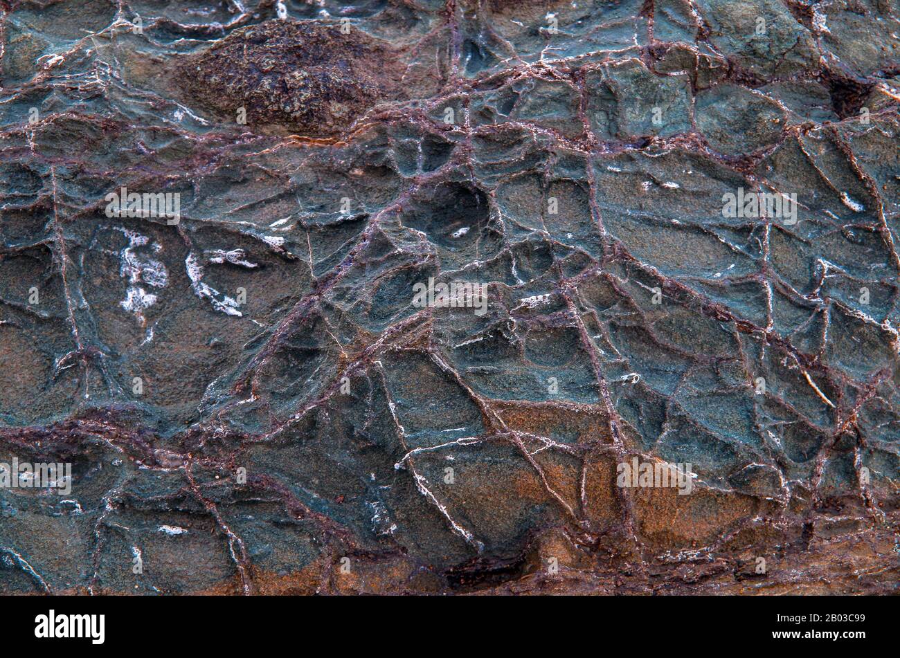Color rock close up. Natural forms in stone structure. Background ...