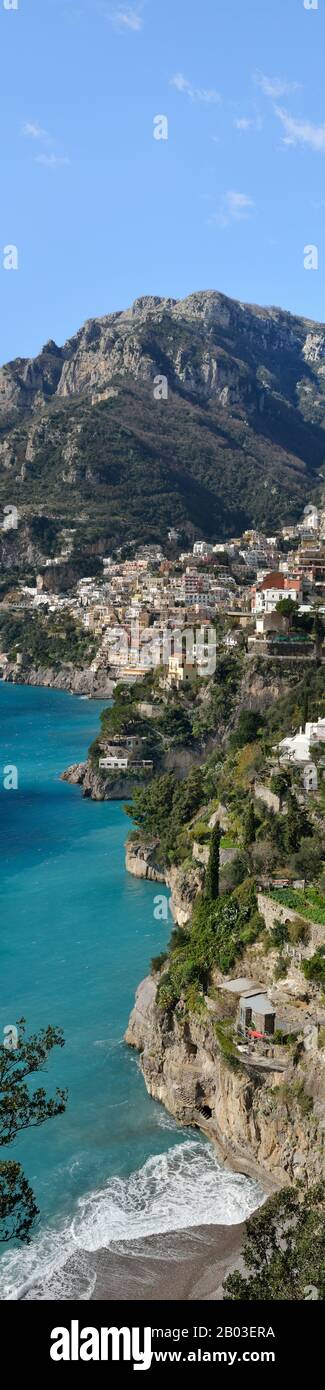 Positano UNESCO World Heritage Site - Campania, Italy, Europe Stock Photo