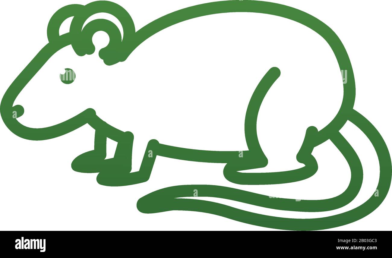 Rat gradient style icon design, Biodiversity life natural nature and ...