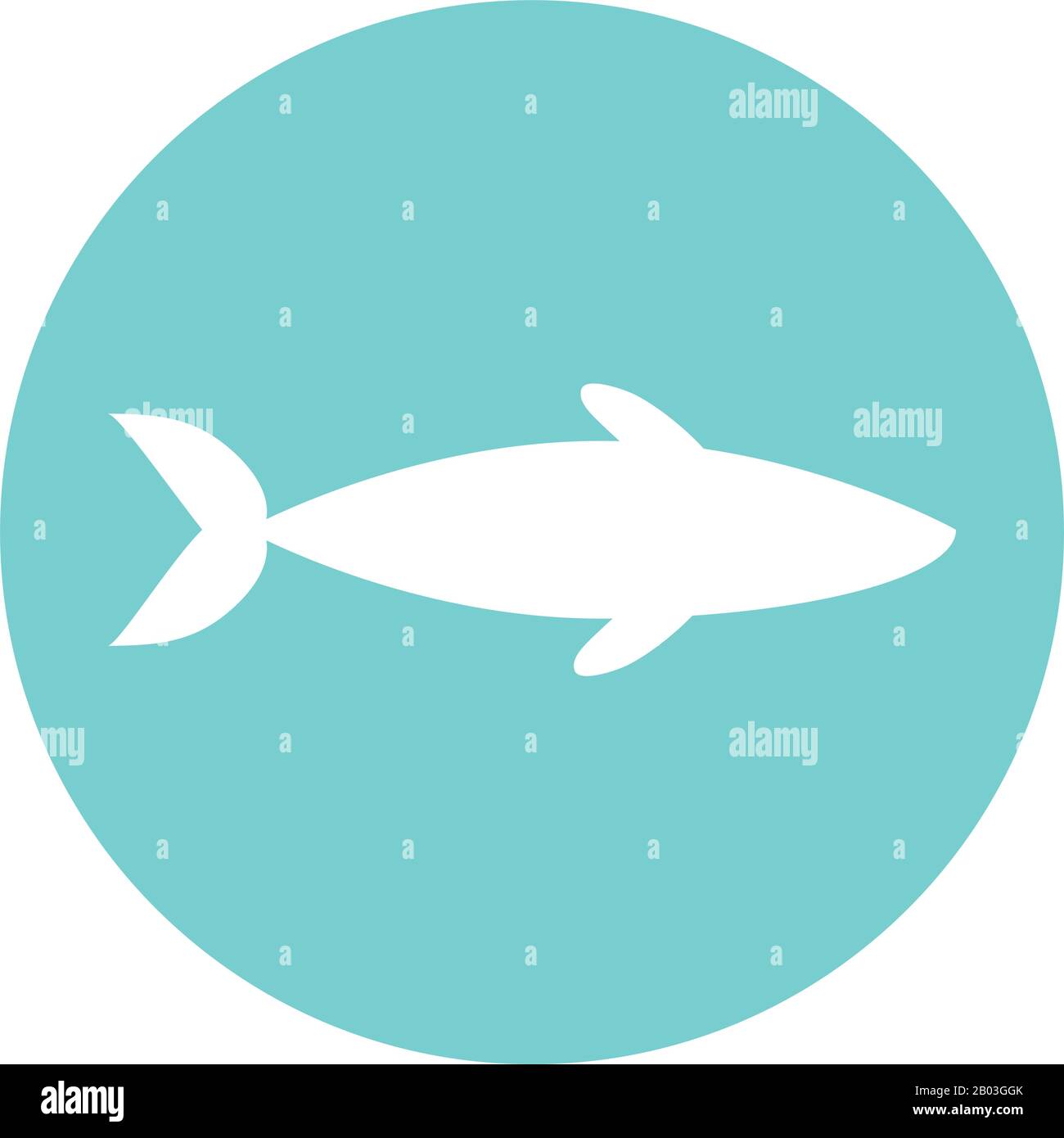 Isolated shark block style icon vector design Stock Vector Image & Art ...