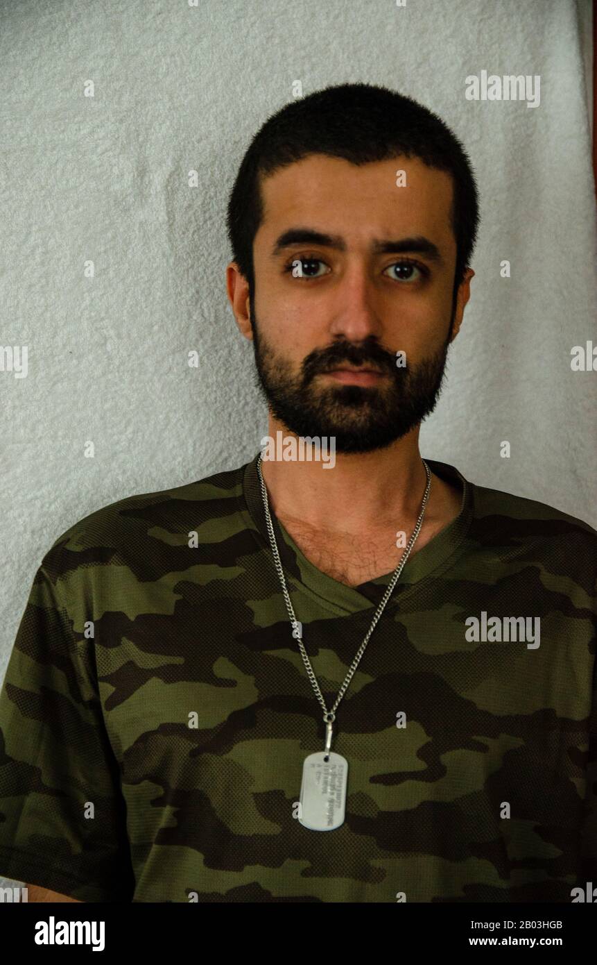 Istanbul, Turkey. January 9, 2019; Angry Soldier After the Operation (Editorial) Stock Photo