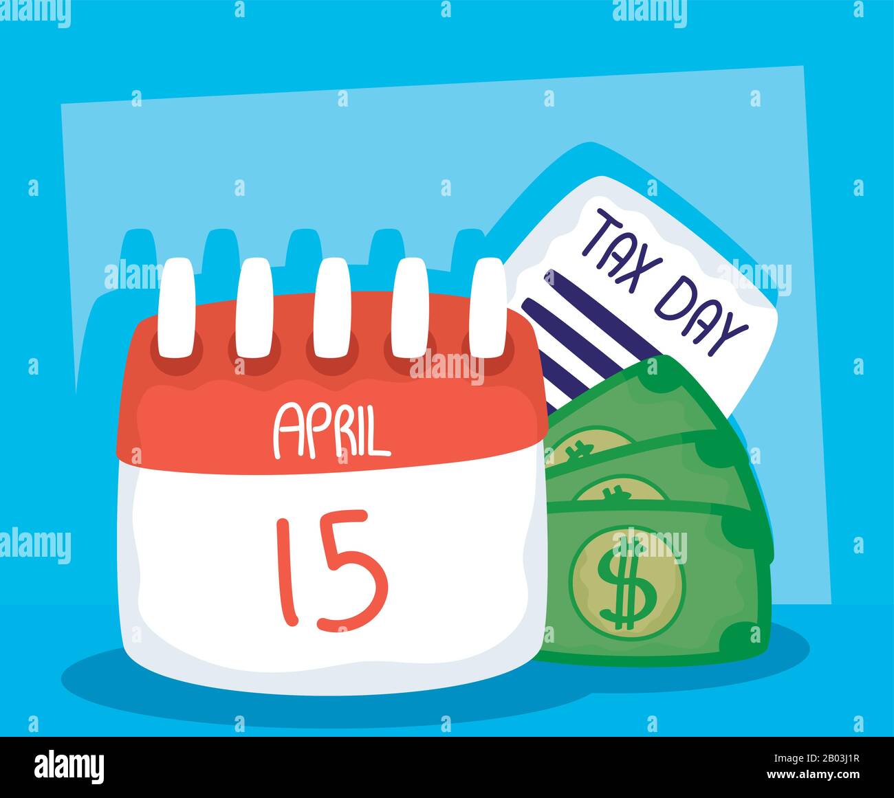 tax day with calendar reminder Stock Vector Image & Art Alamy