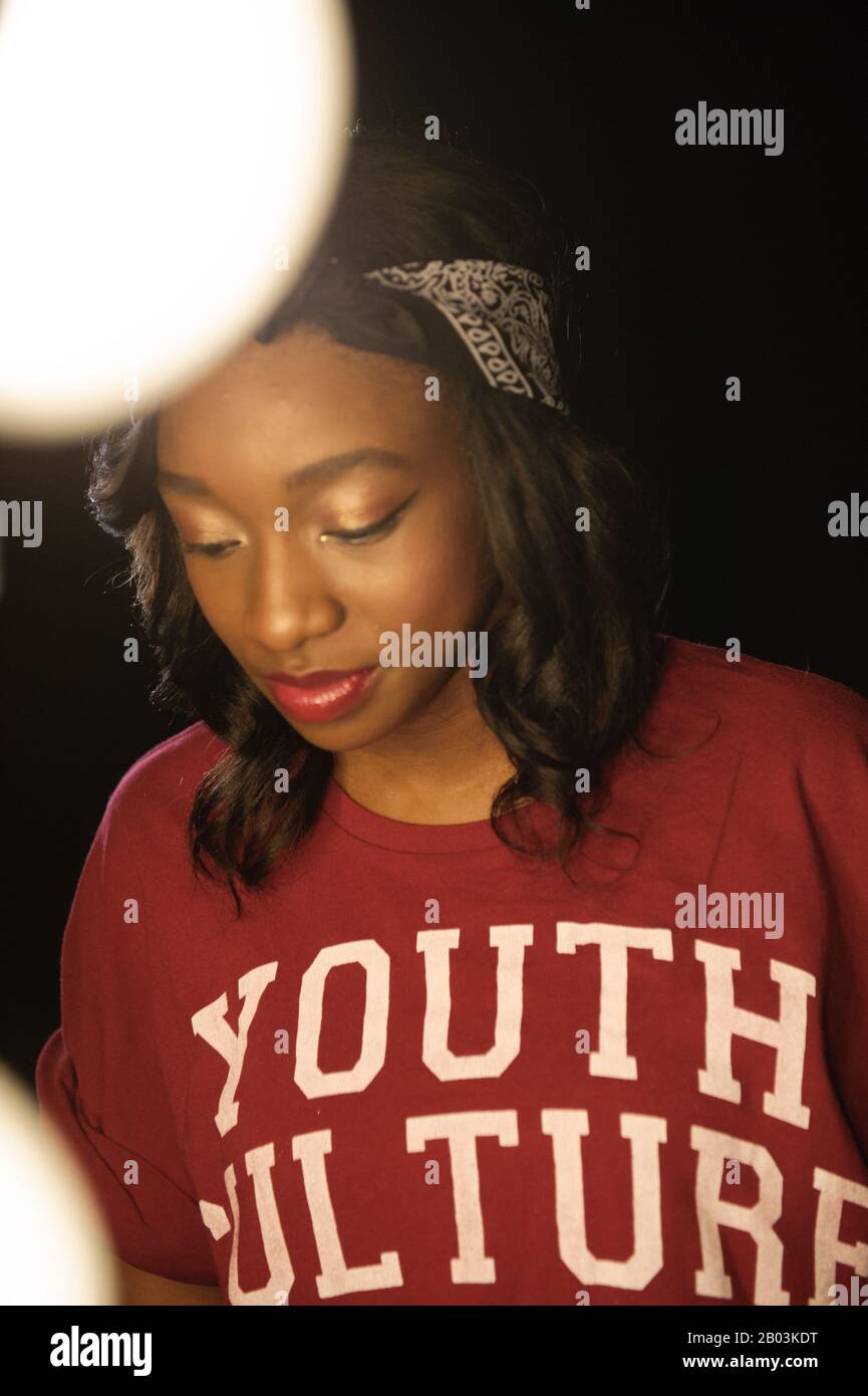 British female rapper Little Simz (real name Simbiatu Abisola Abiola