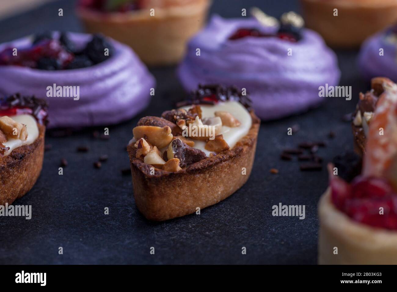 Different types of sweet baskets Stock Photo - Alamy