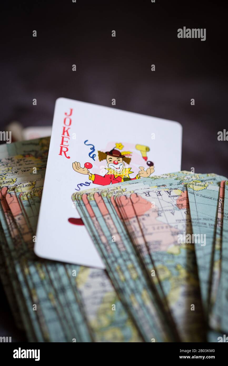 The Joker in the Pack of cards Stock Photo Alamy