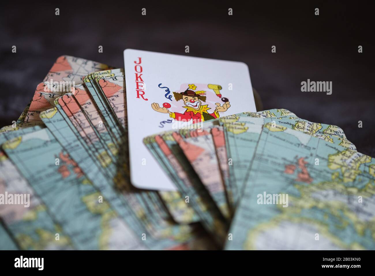 The Joker in the Pack of cards Stock Photo Alamy