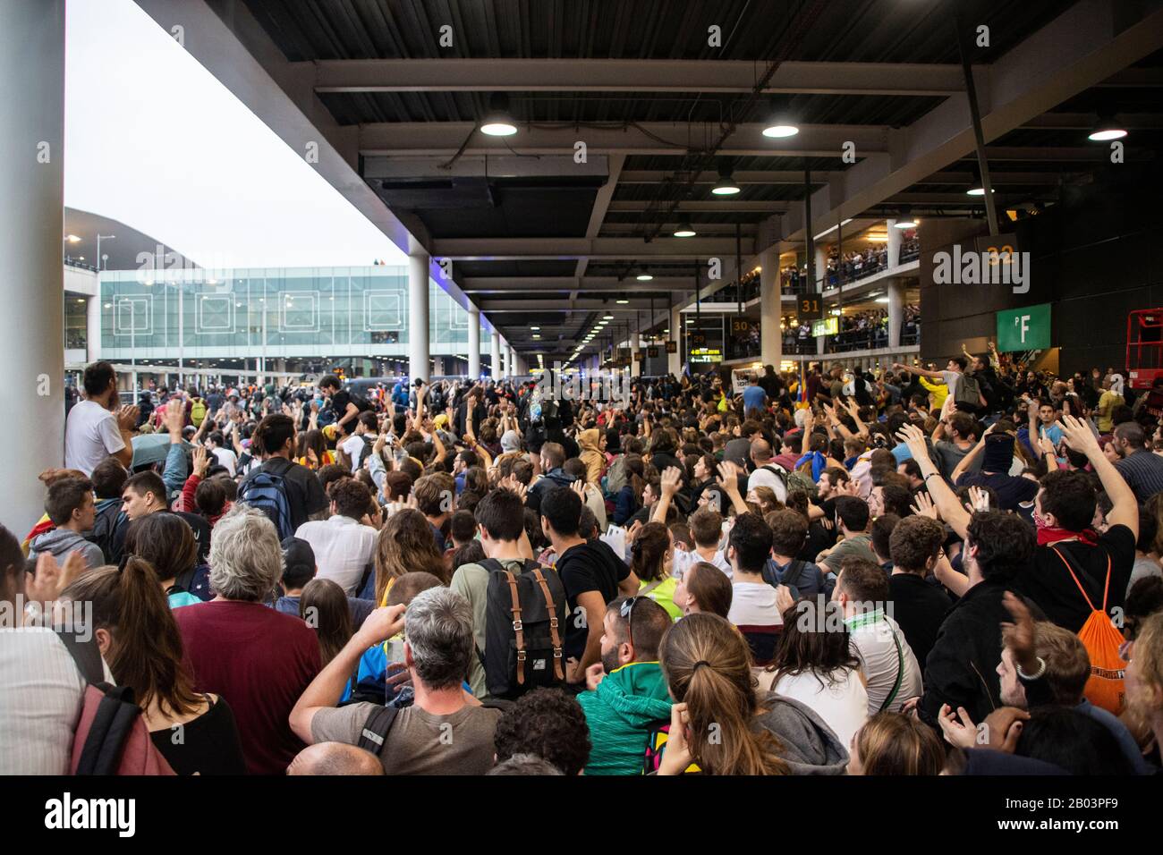 Barcelona Riots 2019 - Airport (Barcelona, El Prat Stock Photo - Alamy