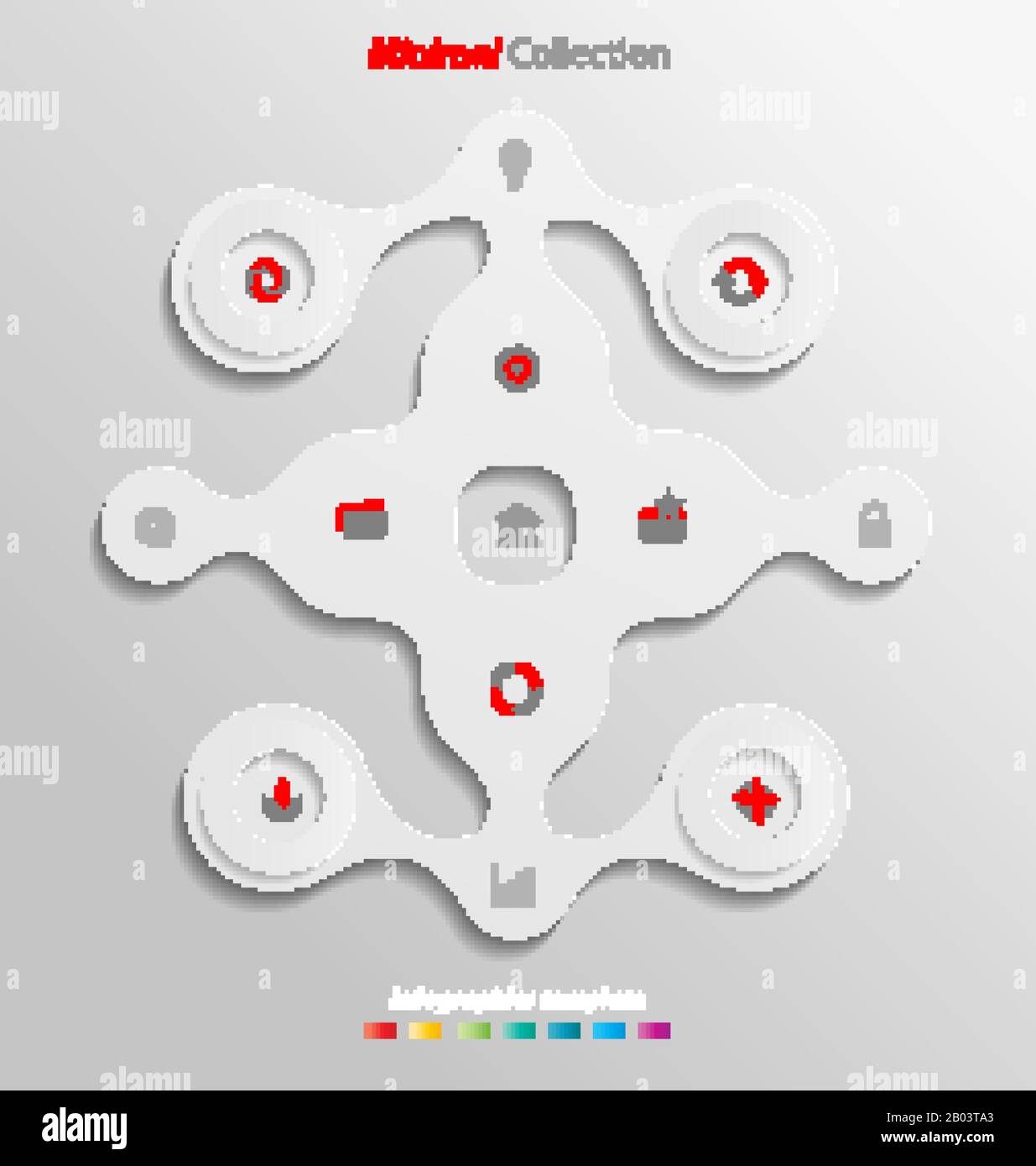 Small Information Minimal infographics template easily to be customized for interactive ...