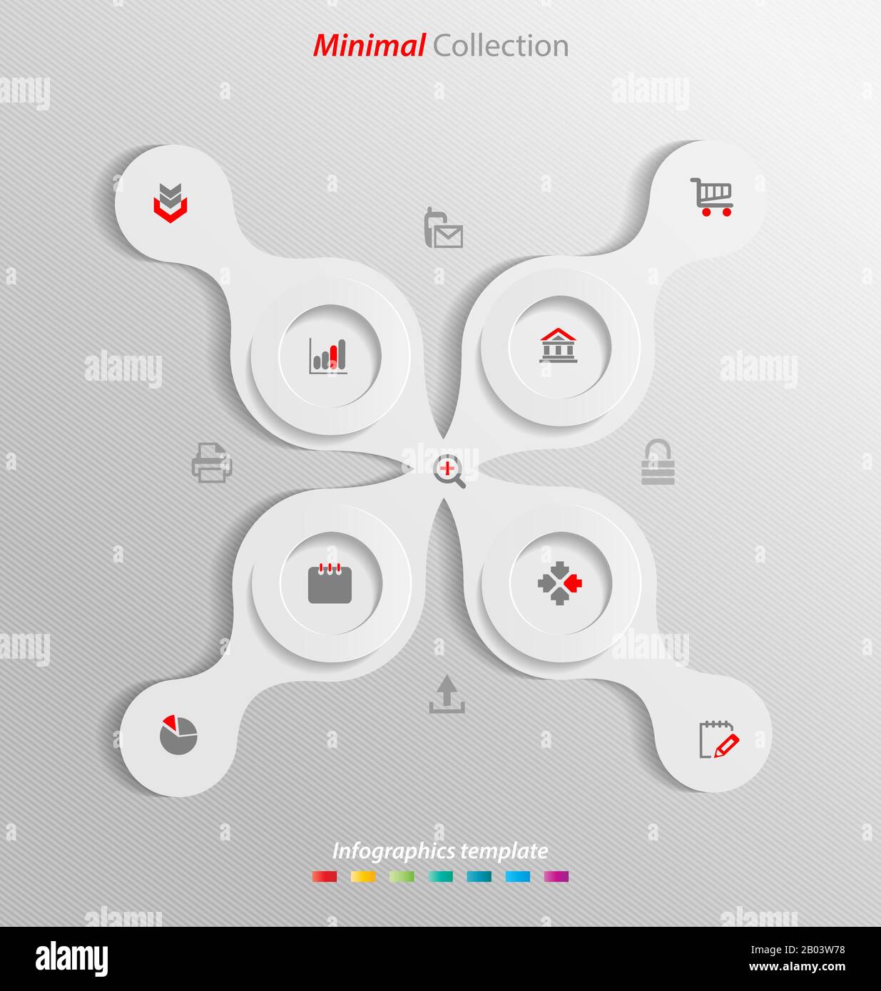 Small Information Minimal infographics template easily to be customized.Designed for ...