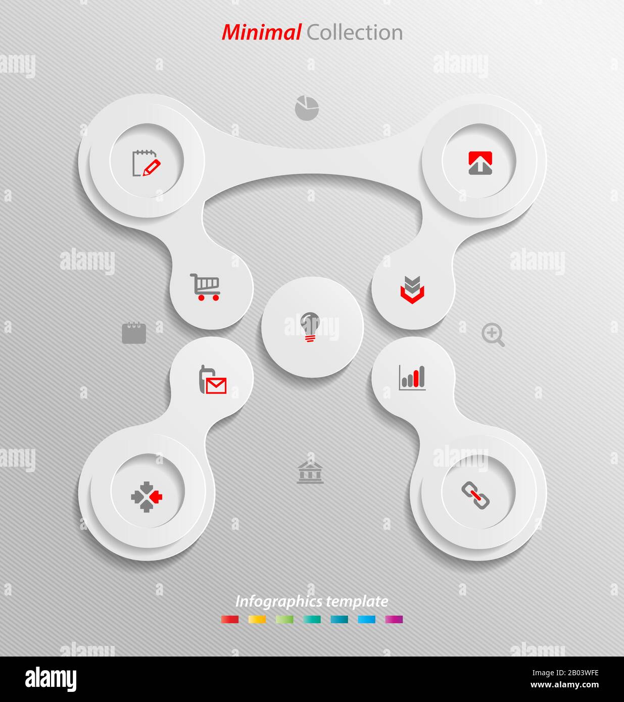 Small Information Minimal infographics template easily to be customized.Designed for ...