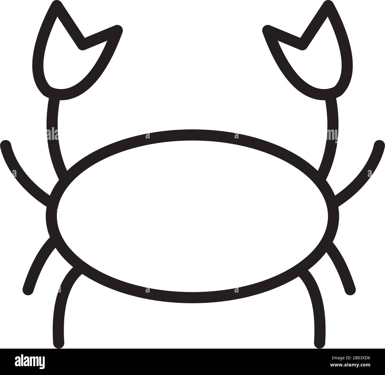 Isolated crab silhouette style icon vector design Stock Vector Image ...