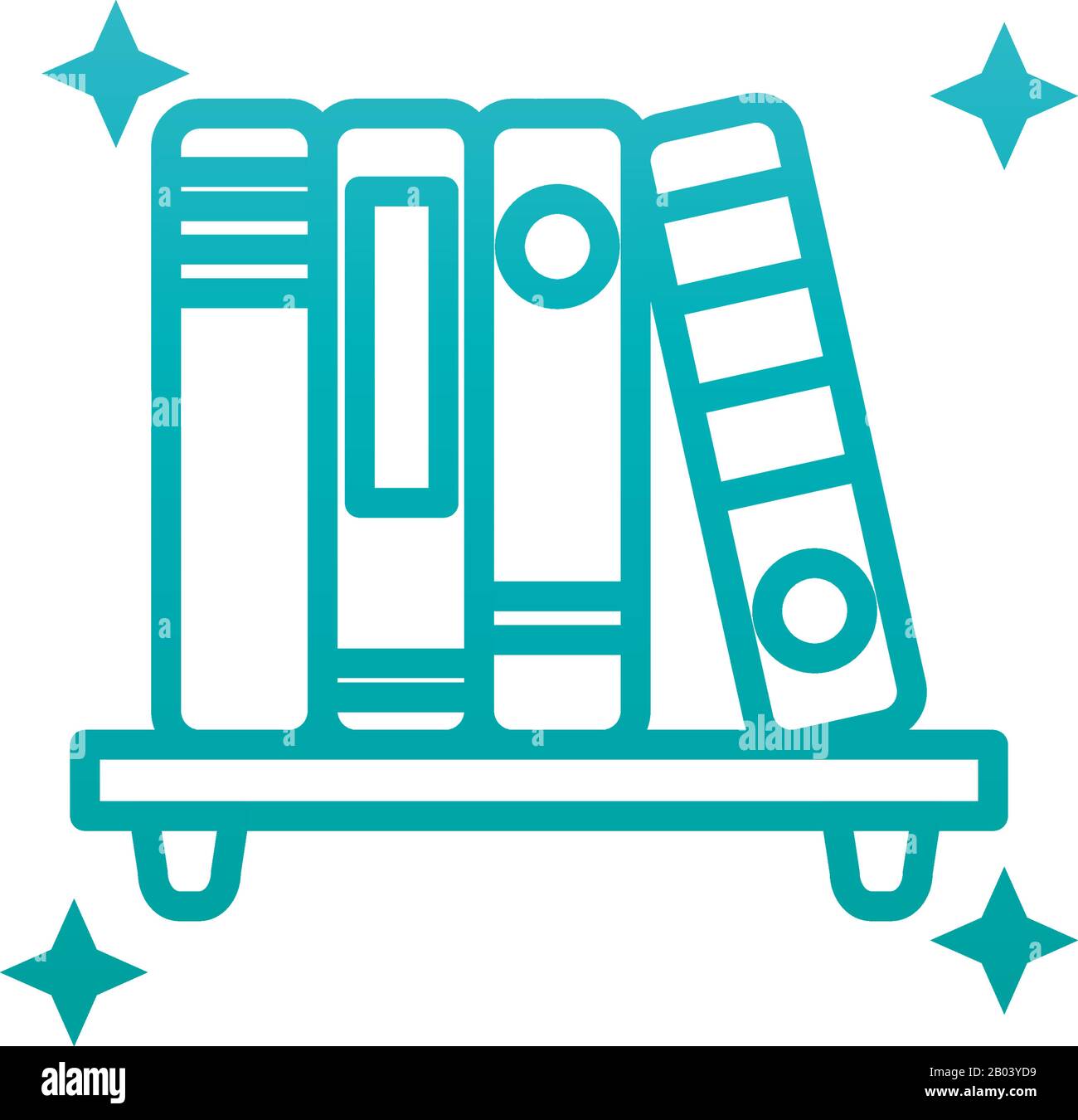 books gradient style icon design, Education literature read library ...