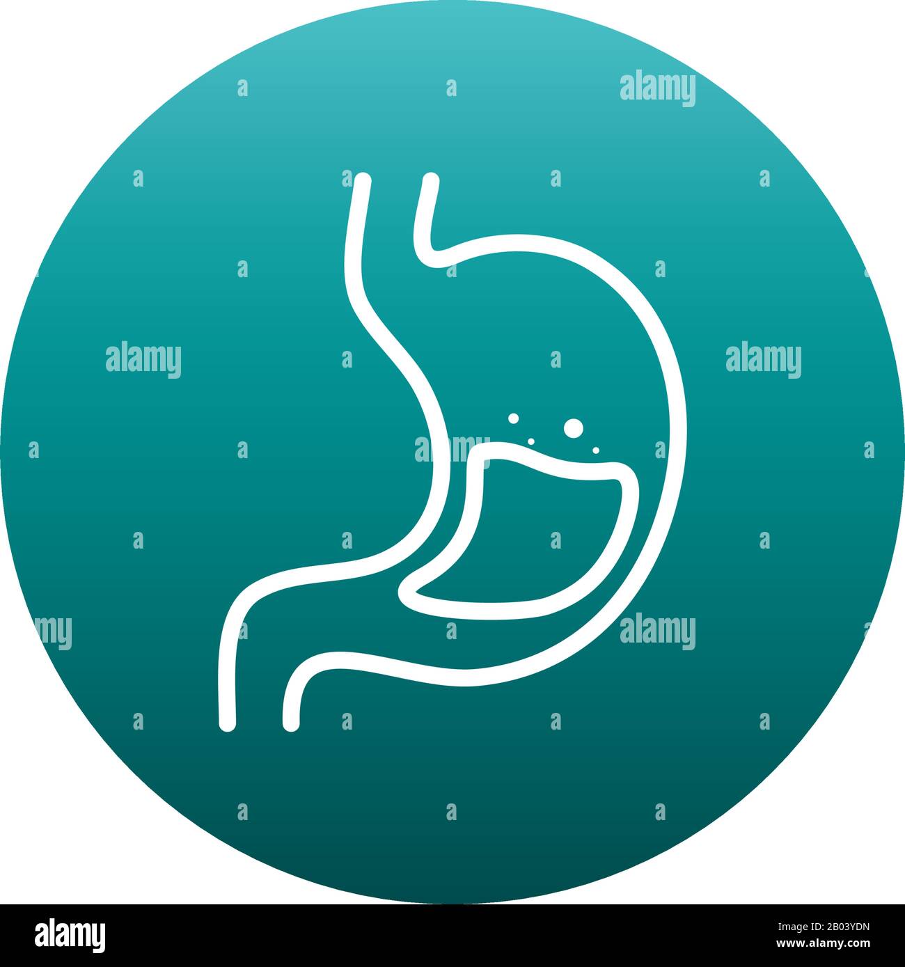 Stomach block gradient style icon design of Medical care health ...