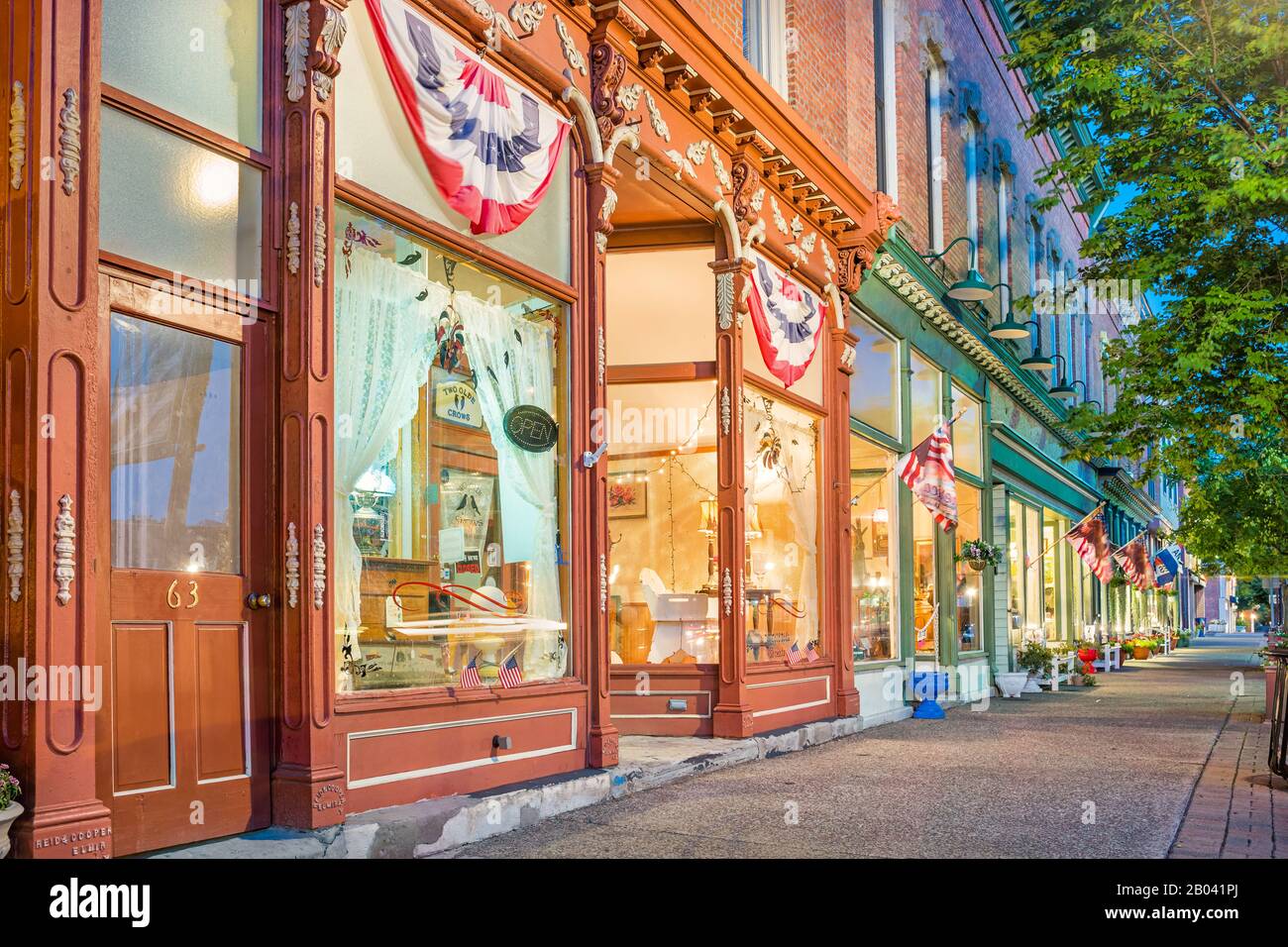 Businesses in Mount Morris New York State USA Stock Photo Alamy