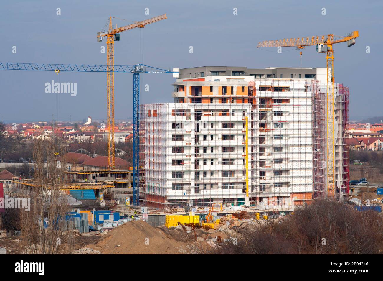 Supporting structure for building of apartments Stock Photo