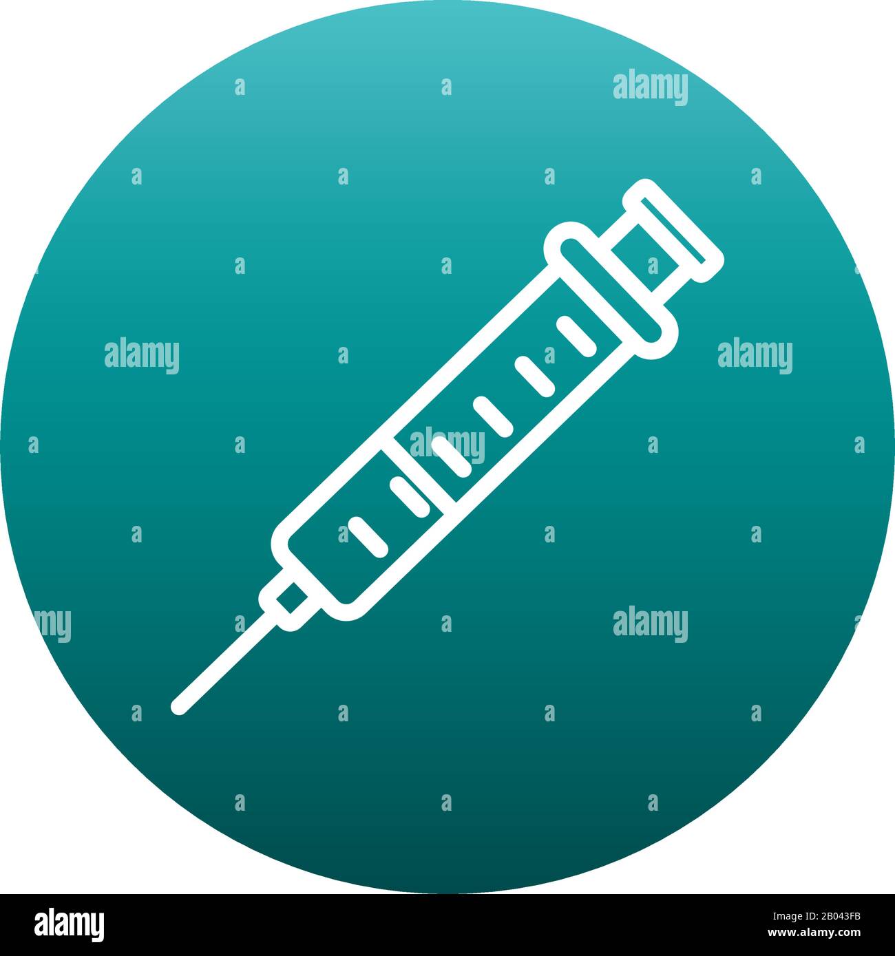 Injection block gradient style icon design of Medical care health ...