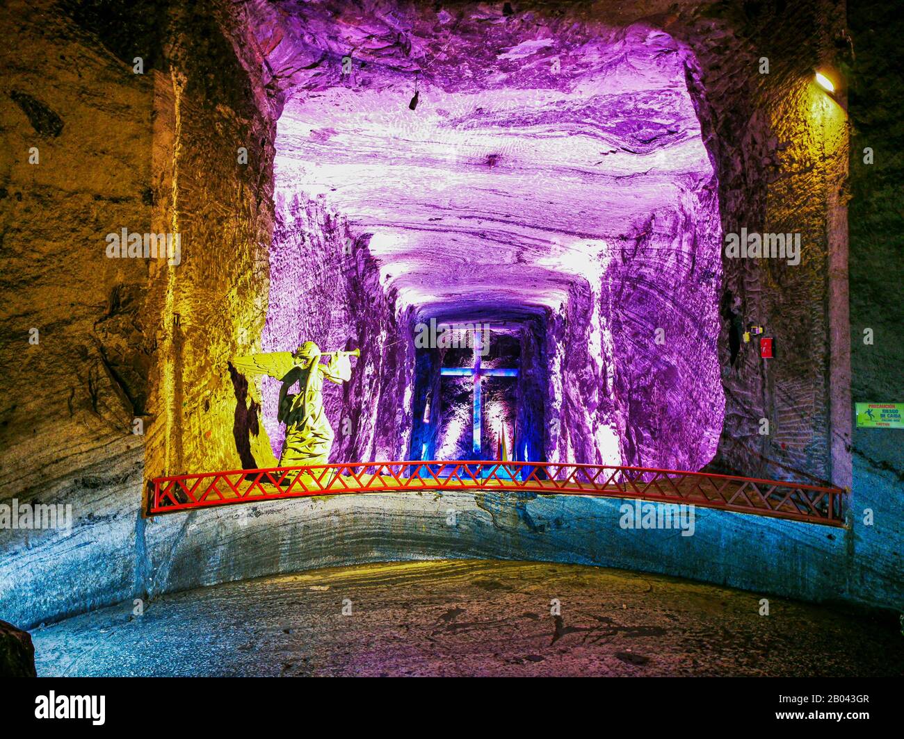 ZIPAQUIRA, COLOMBIA NOBEMBER 12, 2019 Underground Salt Cathedral Zipaquira built within the