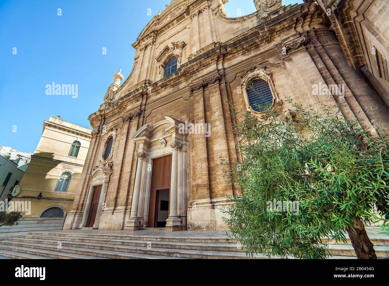 At the Basilica Pontificia ConCattedrale di Maria Santissima della Madia in Monopoli Apulia Italy Stock Photo