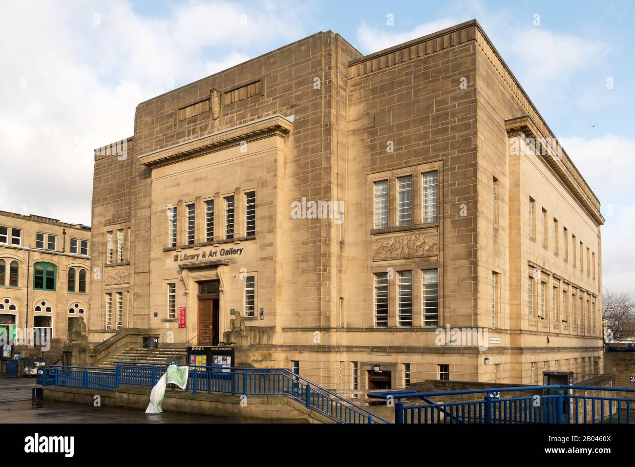 Huddersfield Library and Art Gallery, West Yorkshire, England, UK Stock