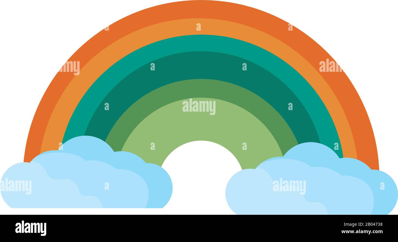 cute rainbow detaild style icon Stock Vector Image & Art - Alamy