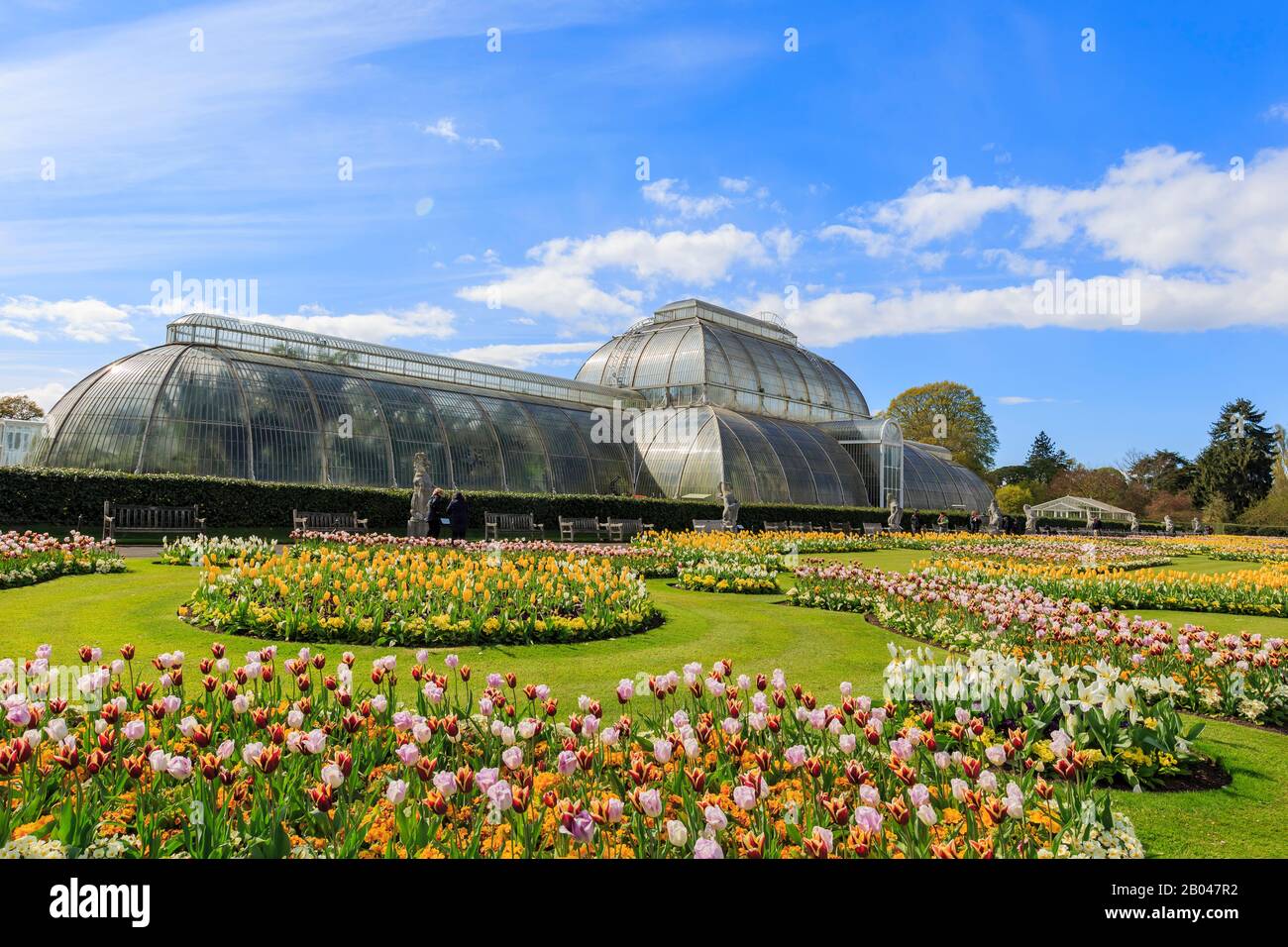 The beautiful Palm House of the Kew Garden at Richmond, United Kingdom Stock Photo