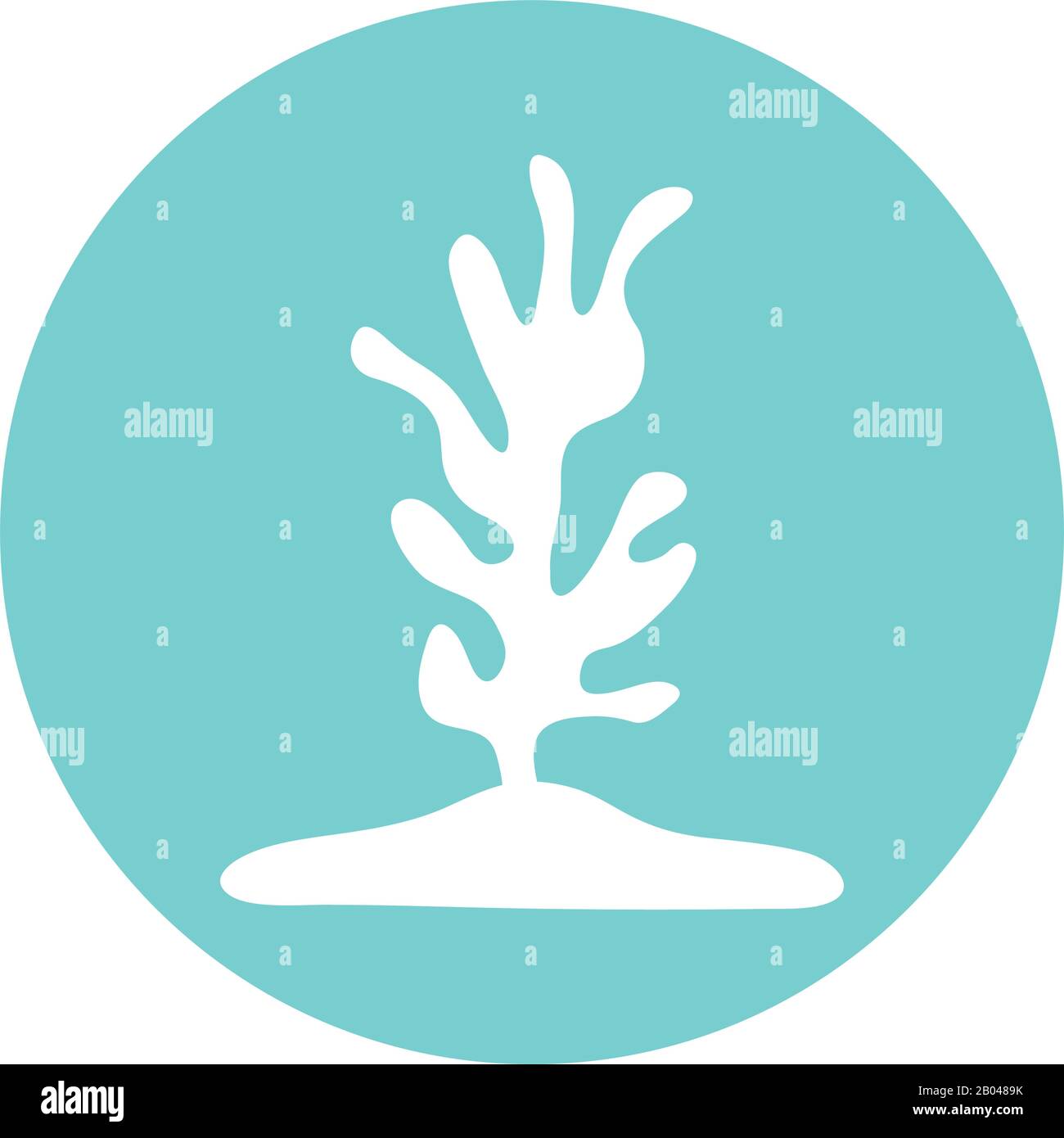 Isolated coral block style icon vector design Stock Vector Image & Art ...