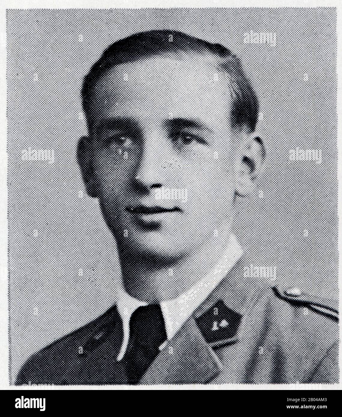 René,Henri,Desiré  Roussey .De Saint-Vit.Instituteur à Boussières.Aspirant dans l'armée française.Dans la résistance il essaya de venger l'honneur baf Stock Photo