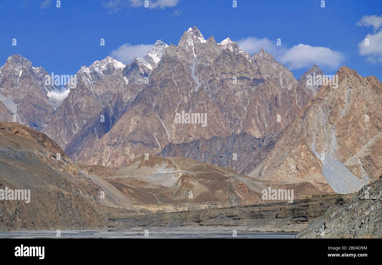 Tupopdan peaks near Passu village, also know as Passu Cones, or Passu