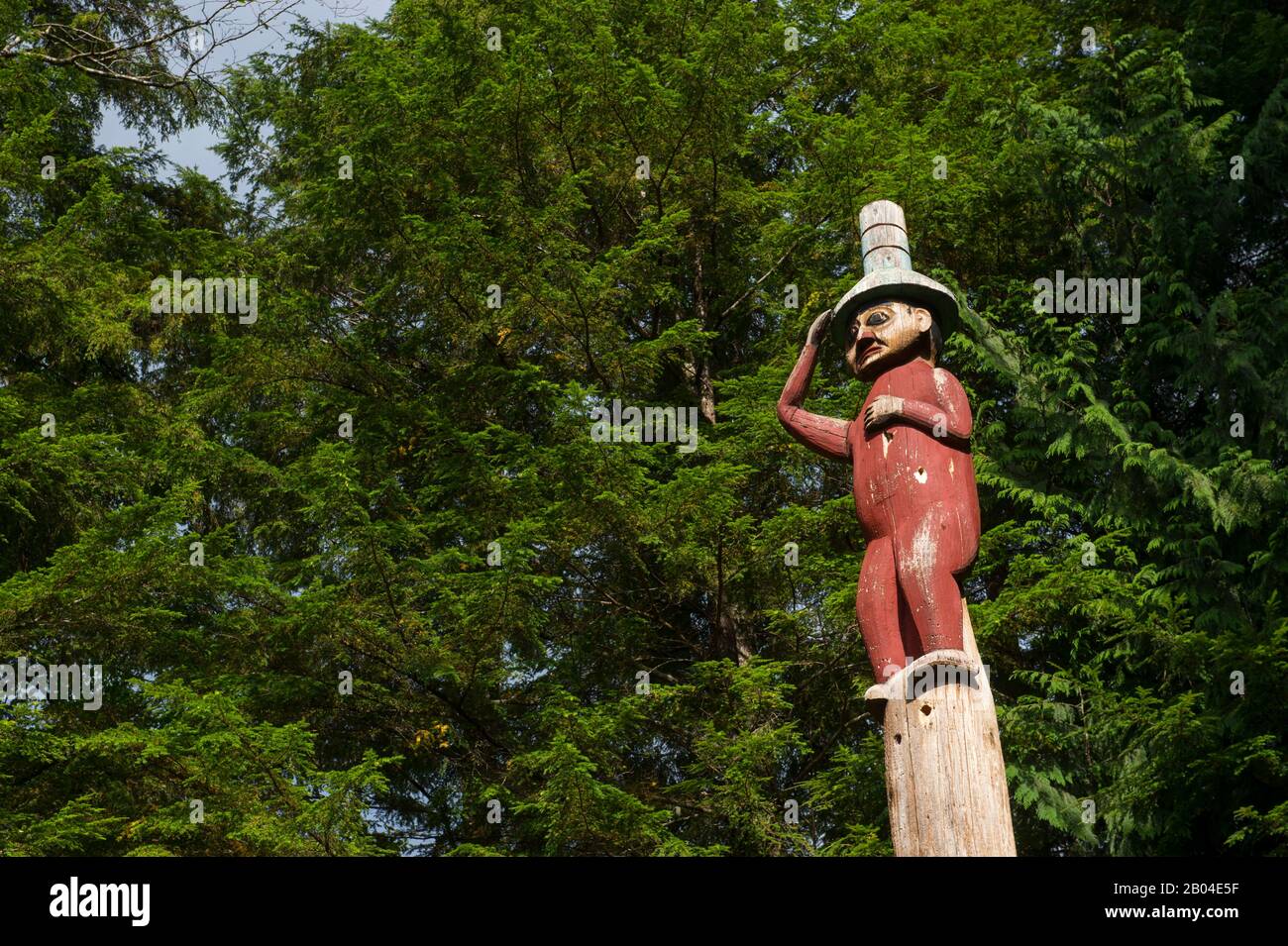 Ketchikan Raven Detail of Tlingit totem pole (#10 Raven at the Head of Nass) at the ...