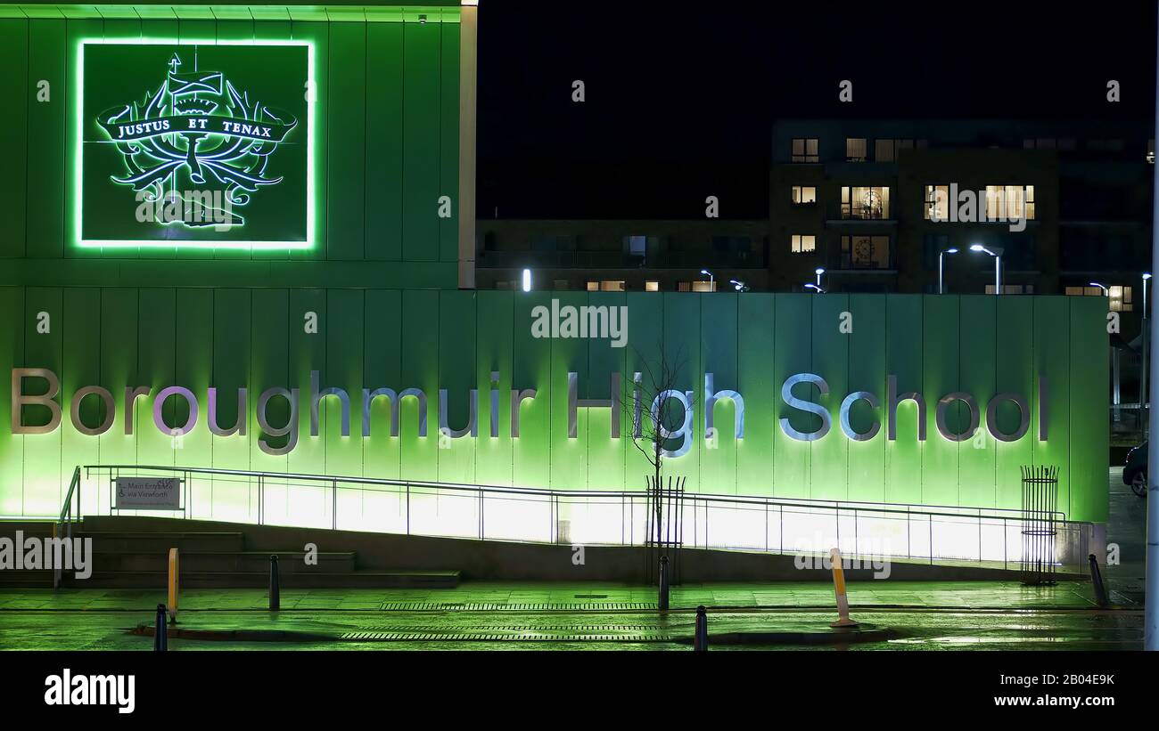 Boroughmuir High School in Edinburgh - EDINBURGH, SCOTLAND - JANUARY 10, 2020 Stock Photo