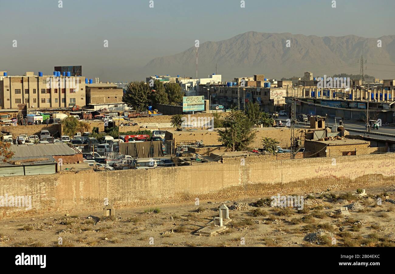 ZIARAT QUETTA PAKISTAN CITY ARIEL VIEW Stock Photo