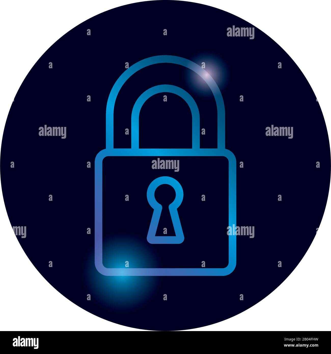 Padlock gradient style icon design of Security lock access door house ...