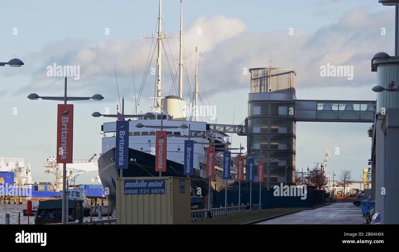 Royal Yacht Britannia in Edinburgh EDINBURGH, SCOTLAND JANUARY 10
