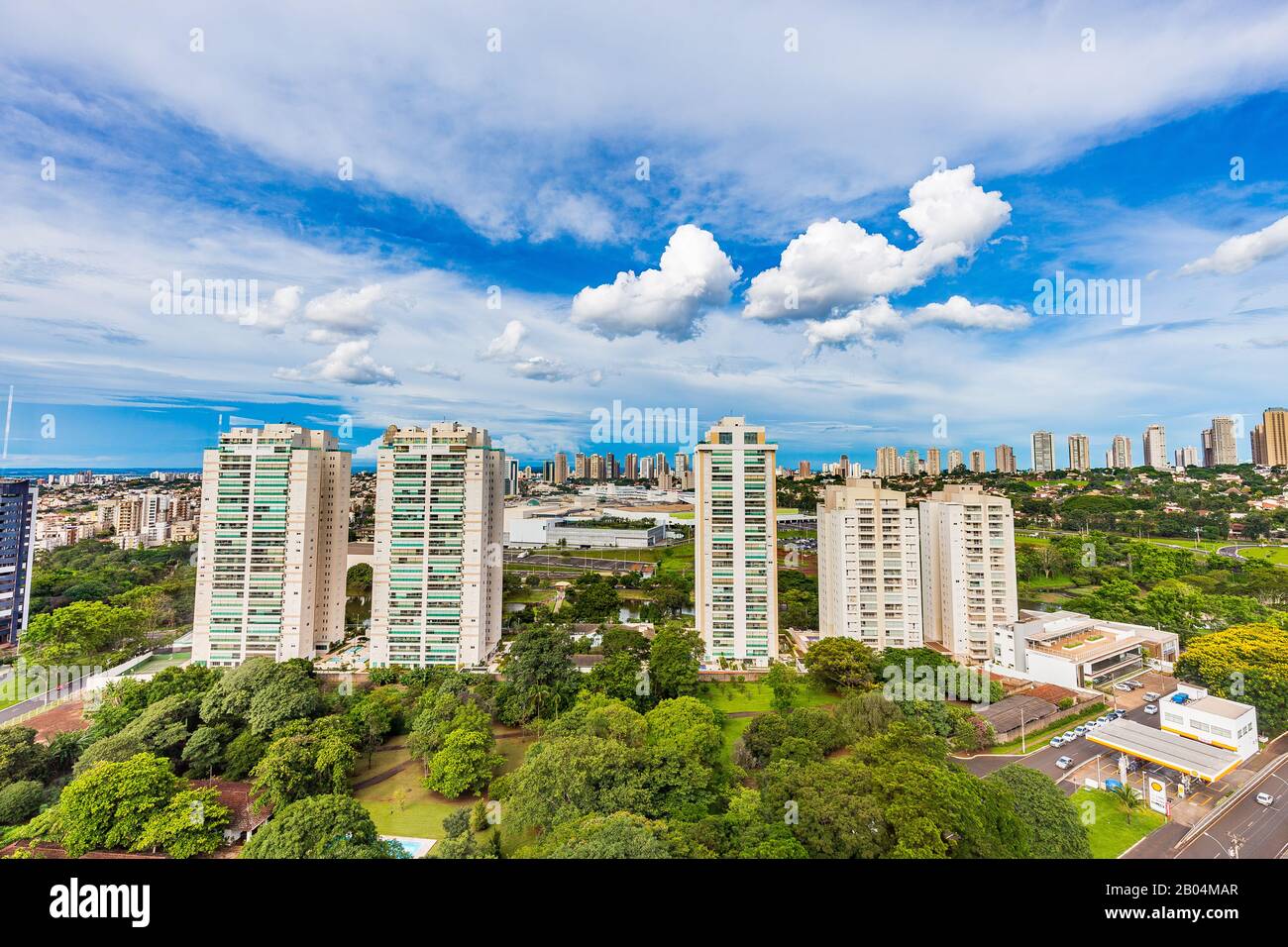 Rooftop view of Ribeirao Preto - SP, Brazil. Stock Photo