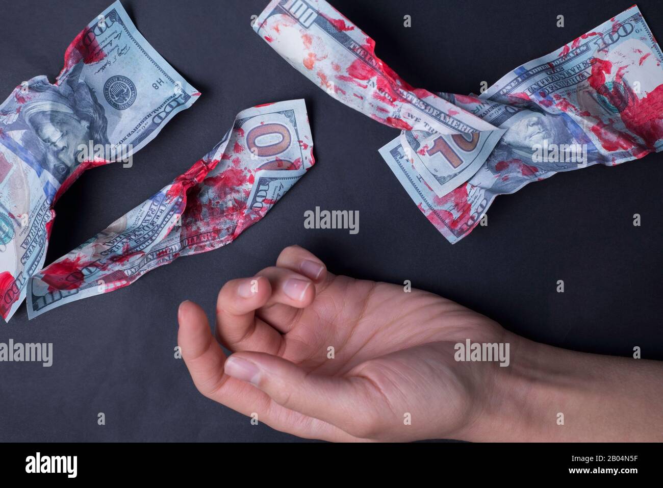 Bloodied paper hi-res stock photography and images - Alamy