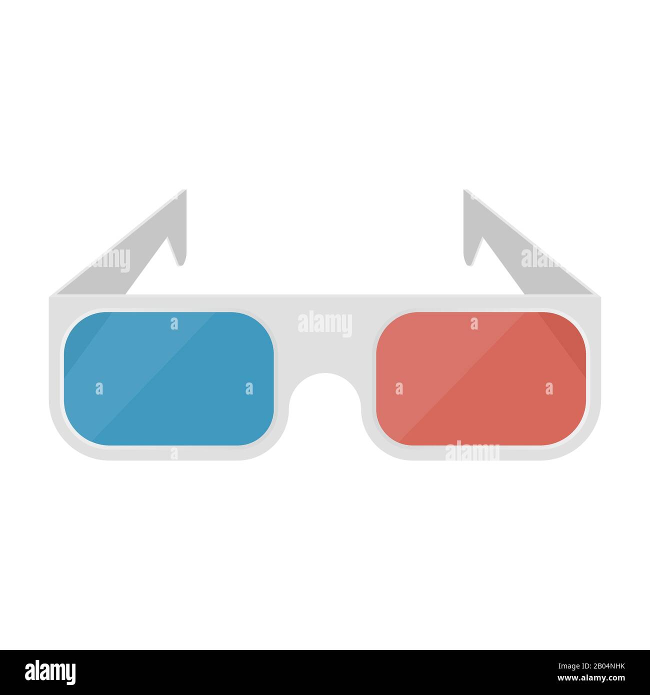 3D glasses vector illustration isolated on white background Stock Vector