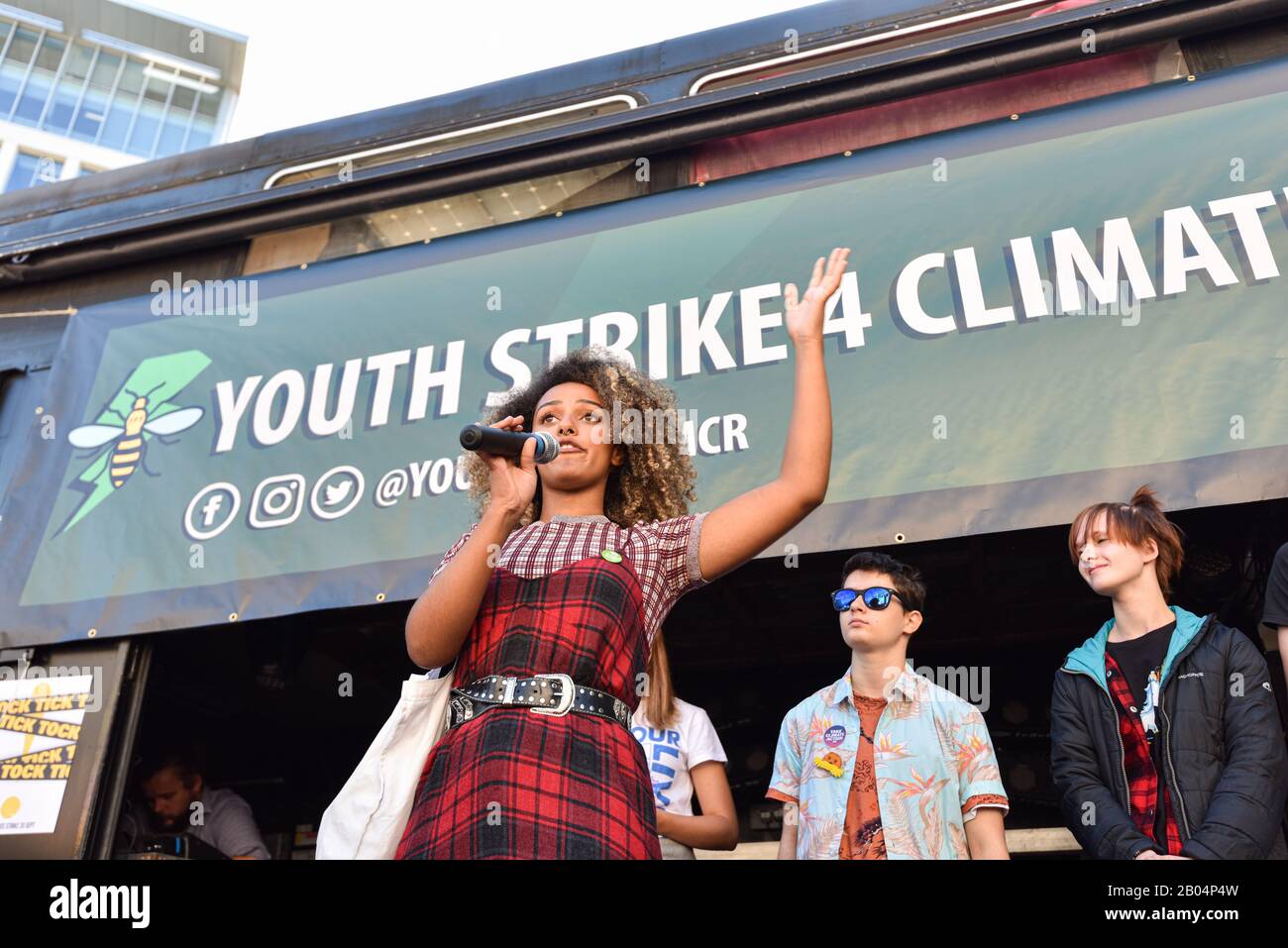 Environment Protest Manchester Extinction Rebellion and YouthStrike4Climate protest in Manchester City ...