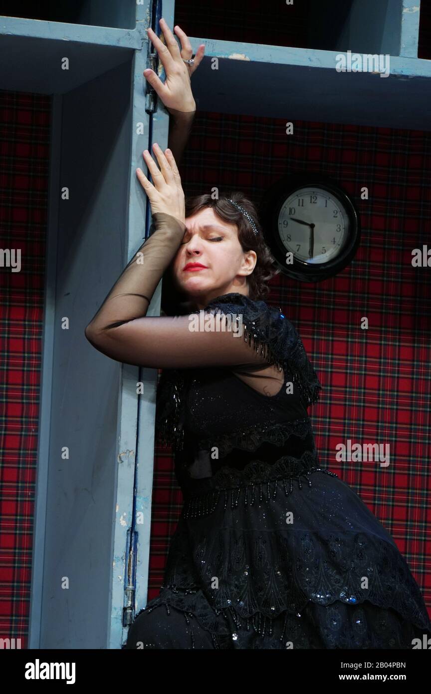 February 6, 2020. - Russia, Moscow. - 'Masquerade' Theatre Company ...