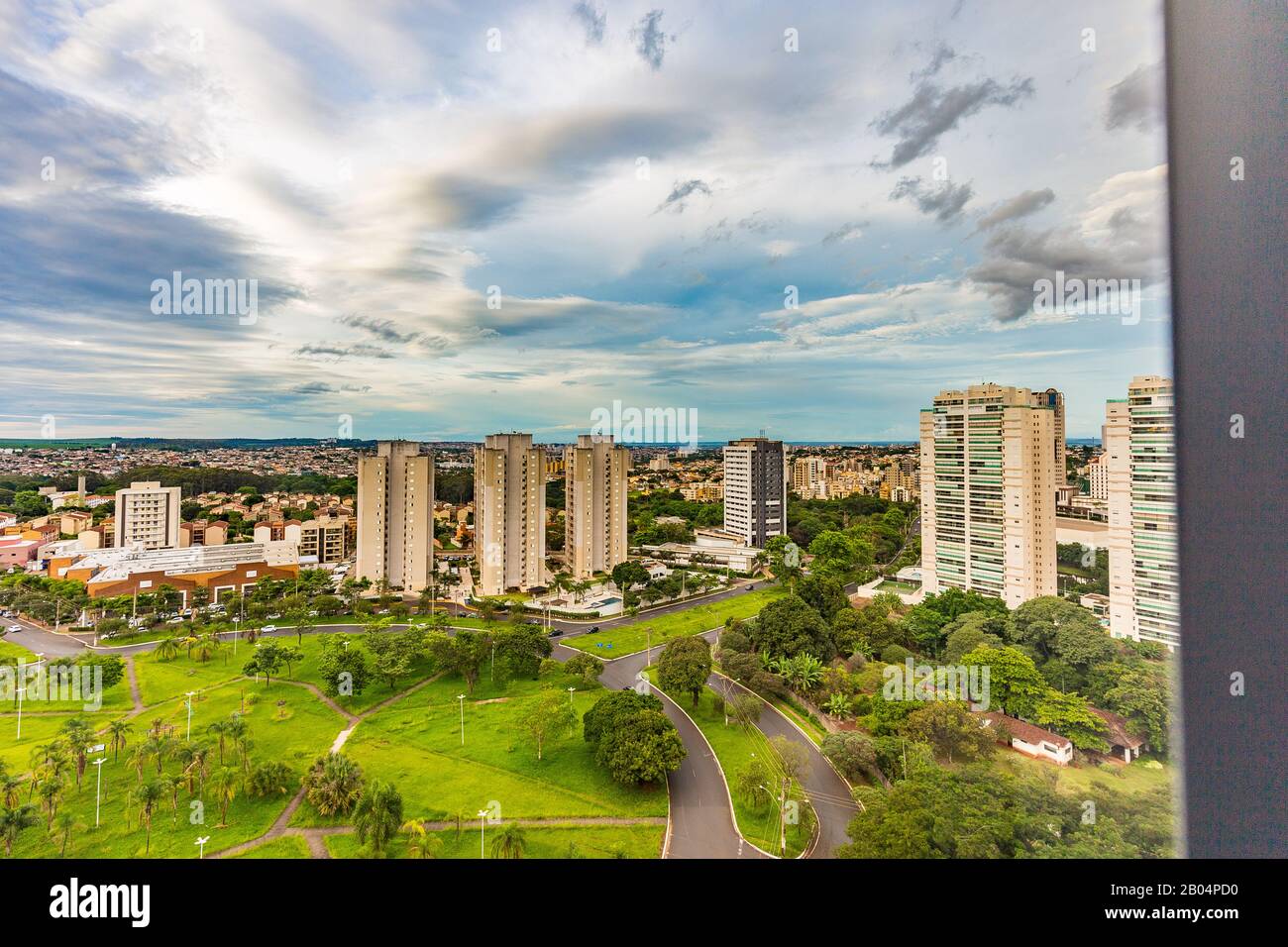 Top view of Ribeirao Preto - SP, Brazil. Stock Photo