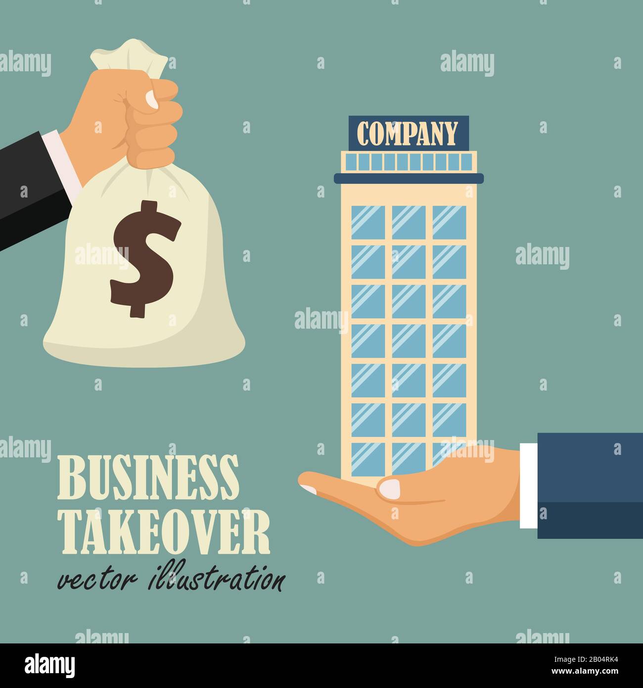 Company takeover Stock Vector Images - Alamy