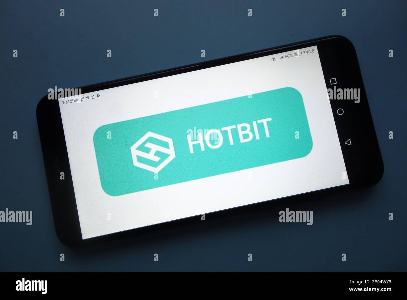 HOTBIT cryptocurrency exchange logo on smartphone Stock Photo - Alamy