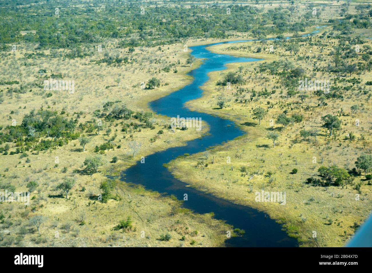 Botswana river aerial hi-res stock photography and images - Alamy